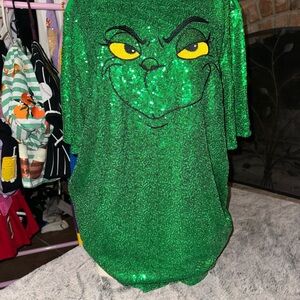 Green Sequin Grinch Dress